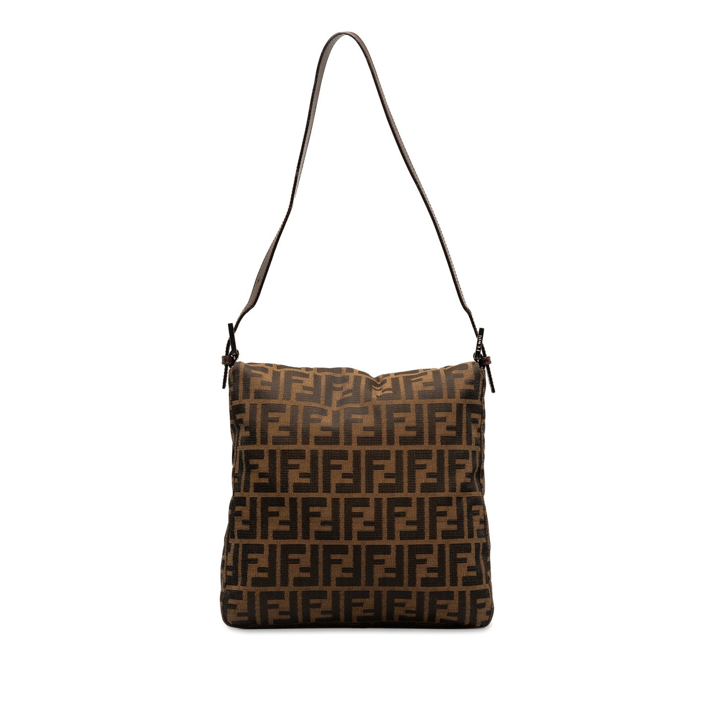 Fendi Zucca Canvas Shoulder Bag Brown