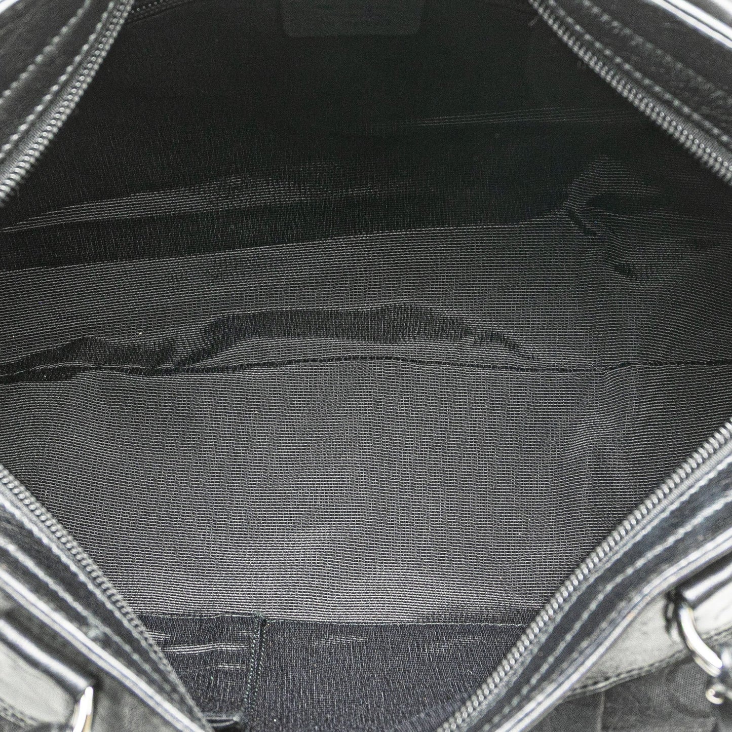 Ferragamo Canvas Gancini Marisa Handbag Black