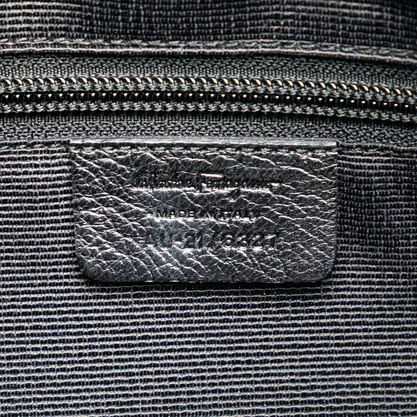 Ferragamo Canvas Gancini Marisa Handbag Black