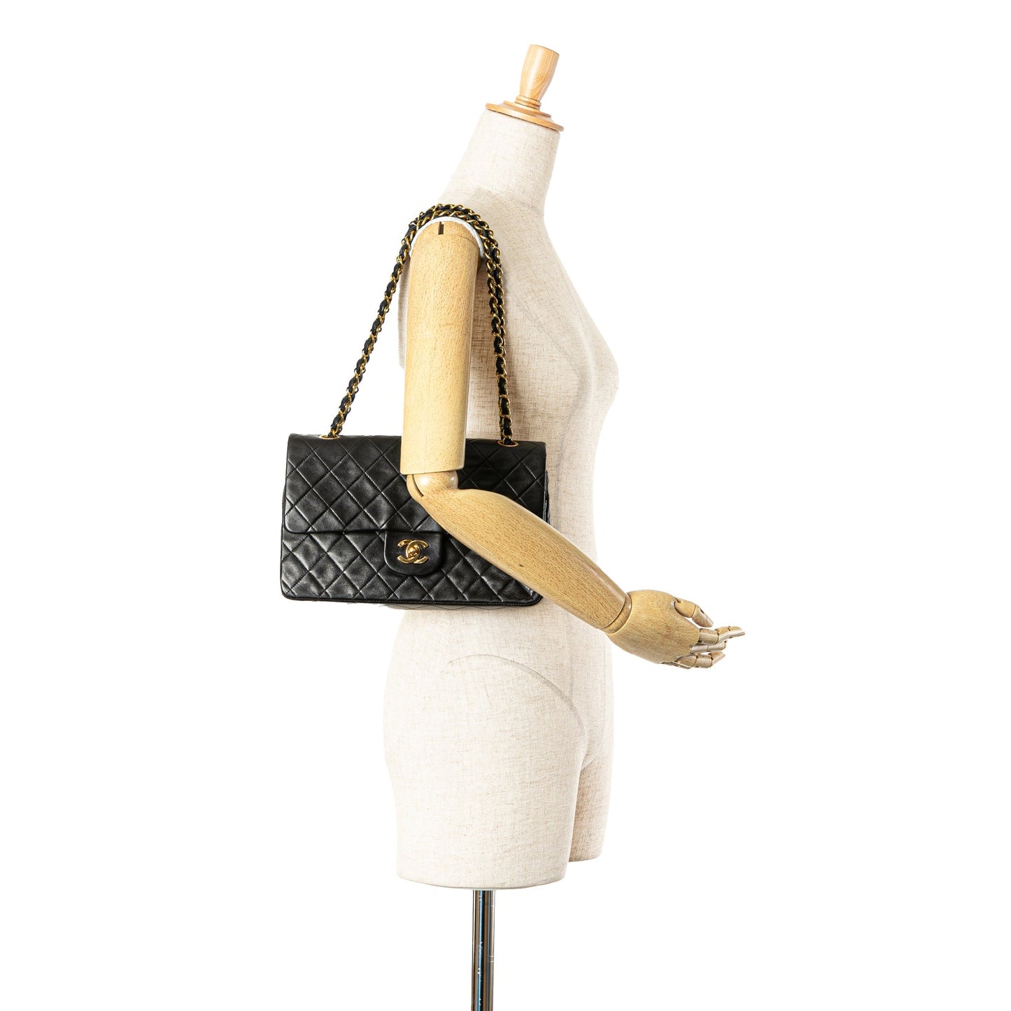 Chanel Medium Classic Lambskin Double Flap Black
