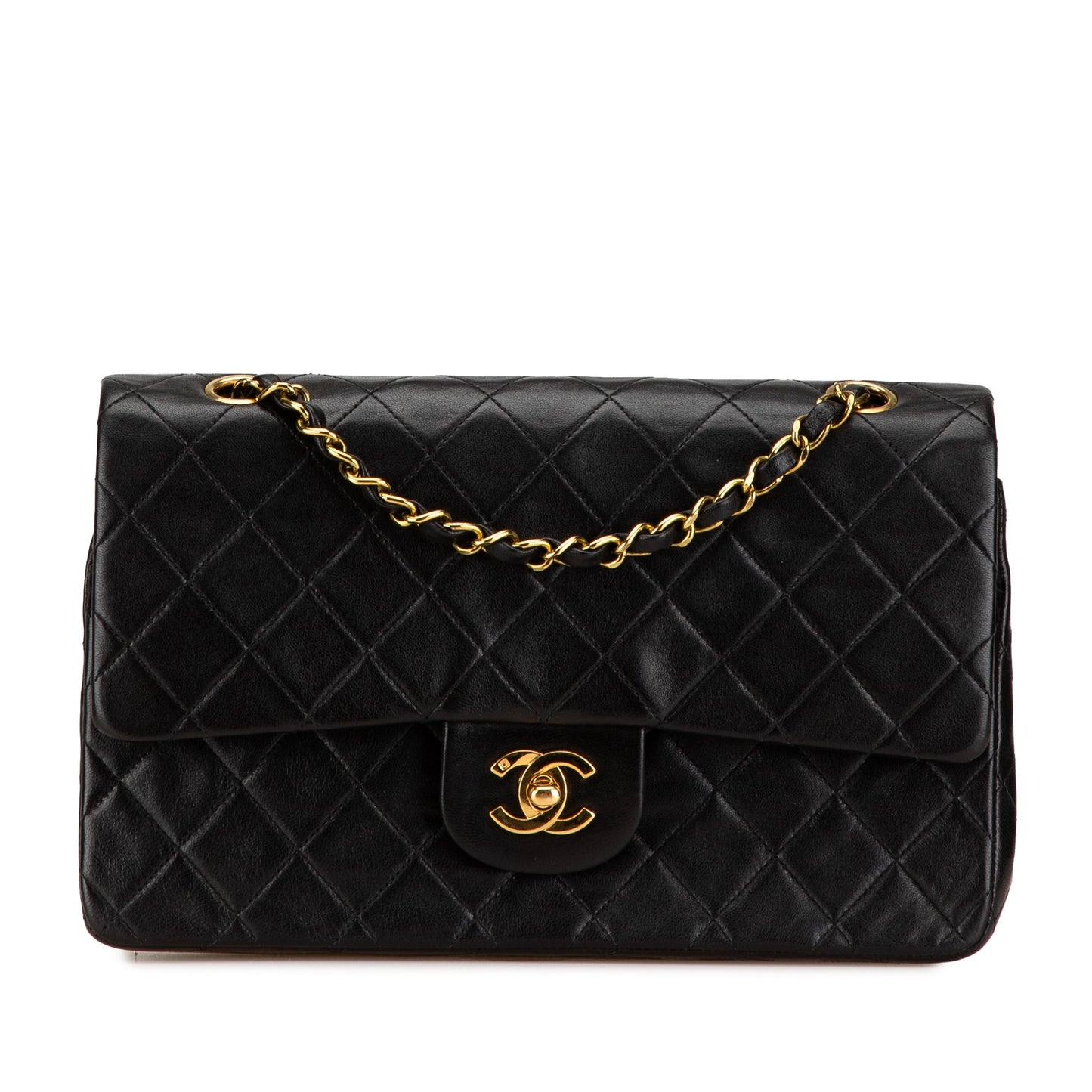 Chanel Medium Classic Lambskin Double Flap Black