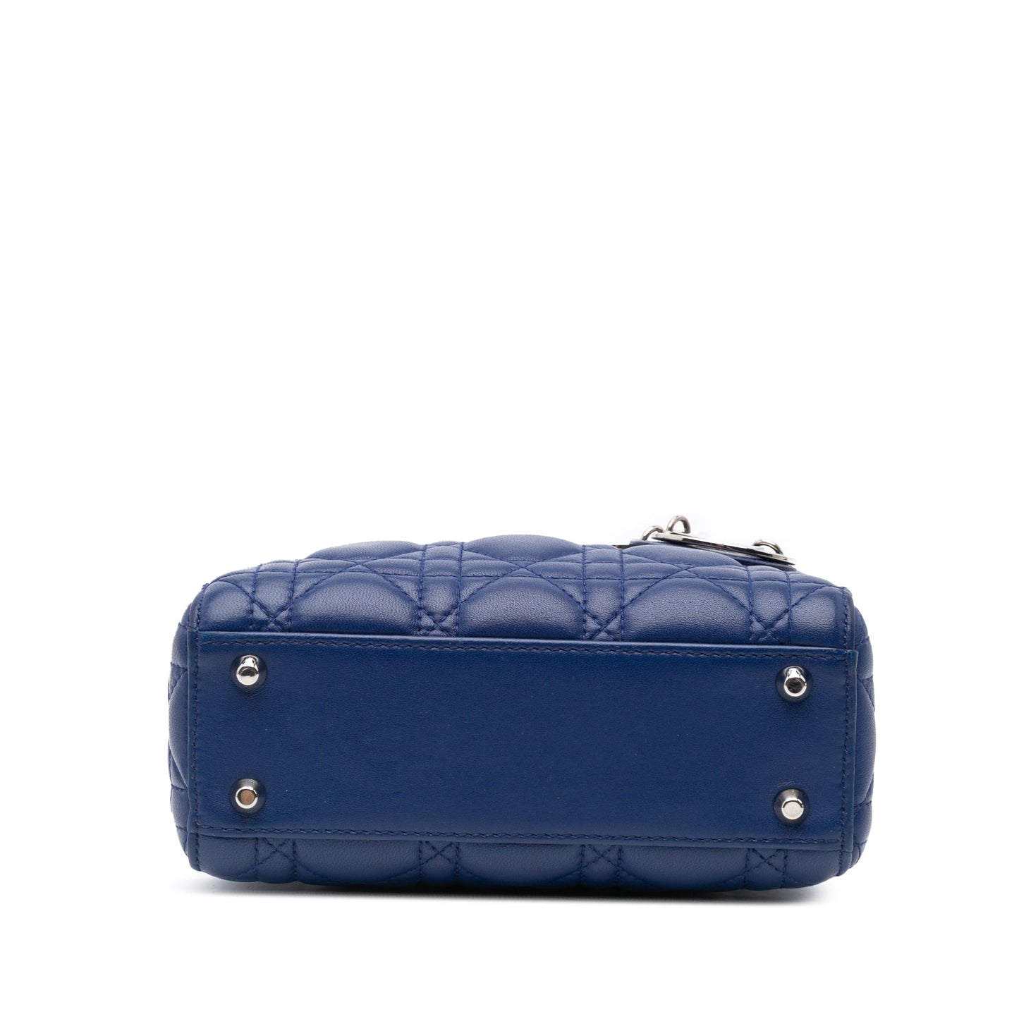 Dior Mini Lambskin Cannage Lady Dior Blue