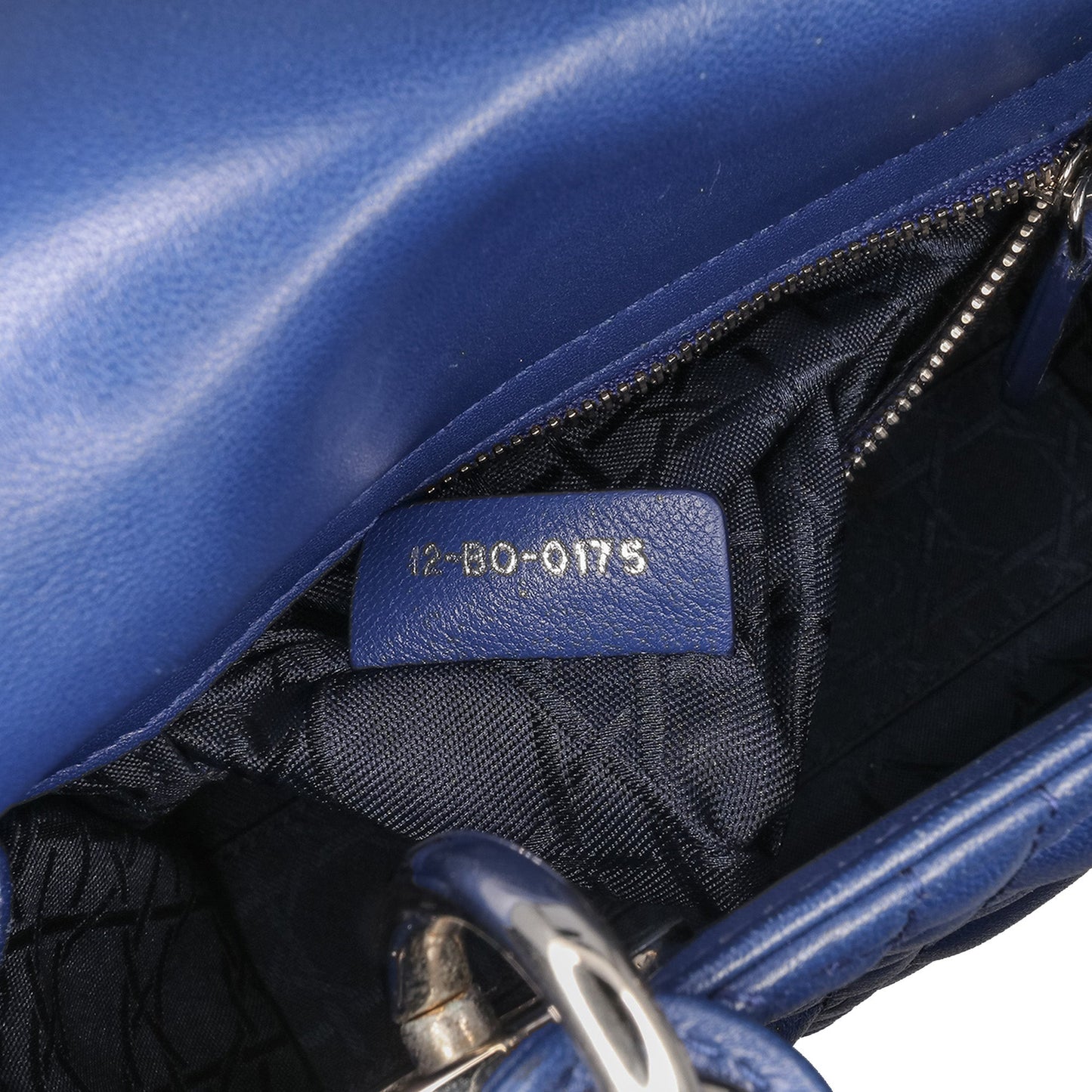 Dior Mini Lambskin Cannage Lady Dior Blue
