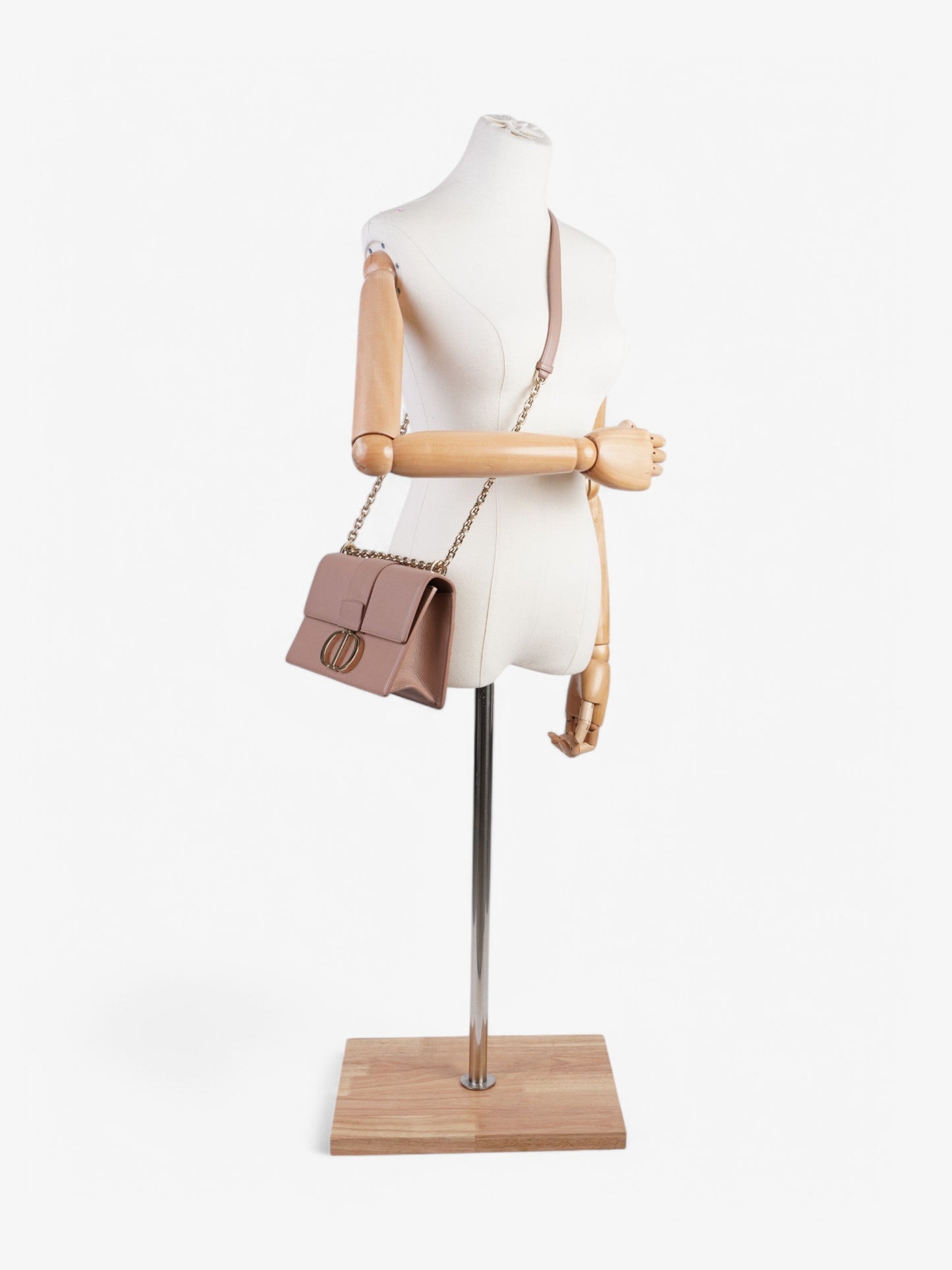 Christian Dior 30 Montaigne Bag Dusty Pink Leather