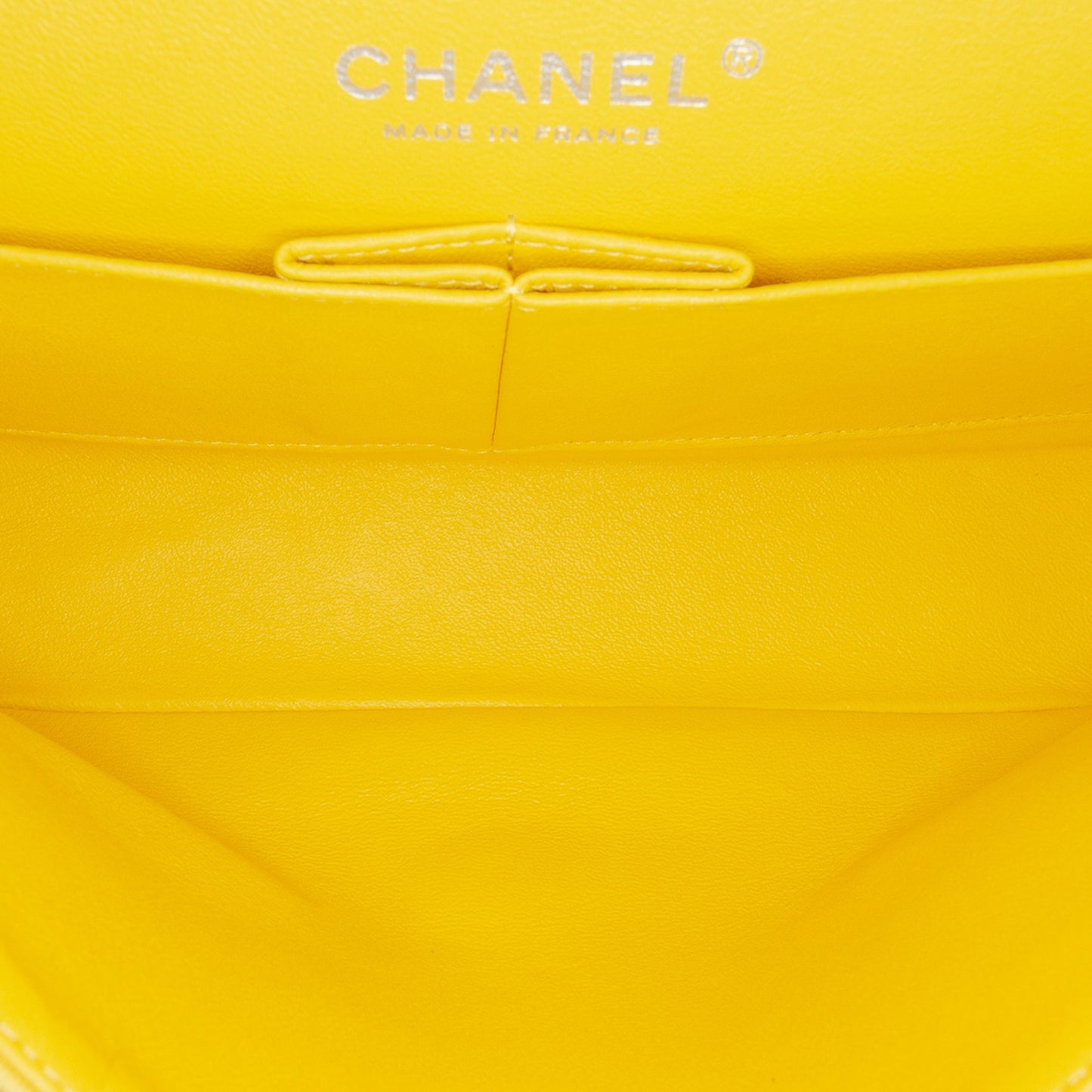 Chanel Medium Classic Jersey Double Flap Yellow