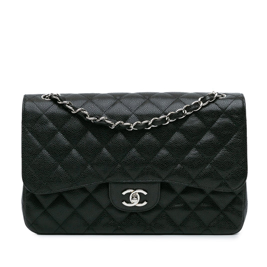 Chanel Jumbo Classic Caviar Double Flap Black