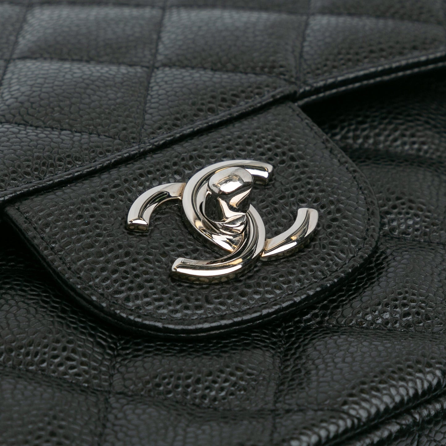 Chanel Jumbo Classic Caviar Double Flap Black