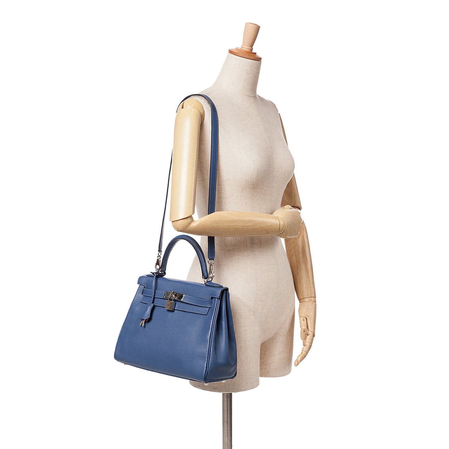 Hermès Togo Kelly II Retourne 28 Blue