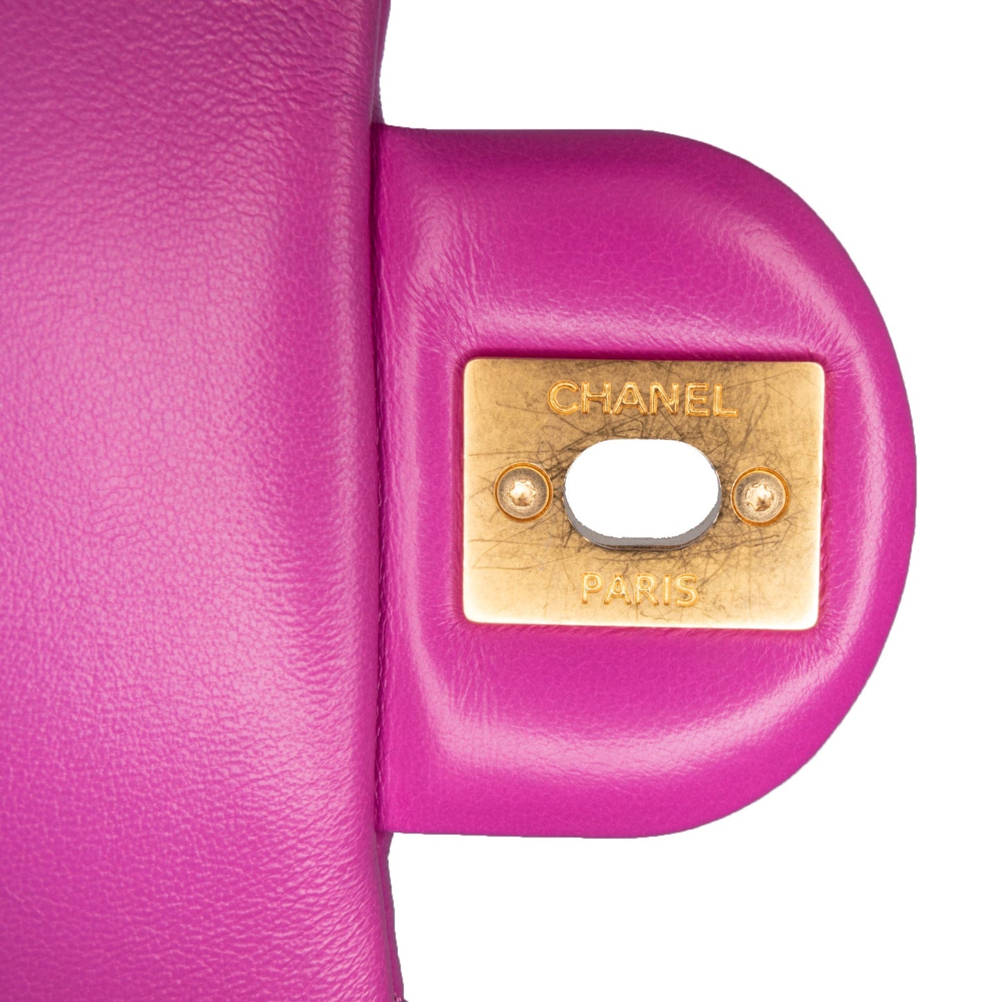 Chanel Small Quilted Lambskin Pillow Crush Flap Purple