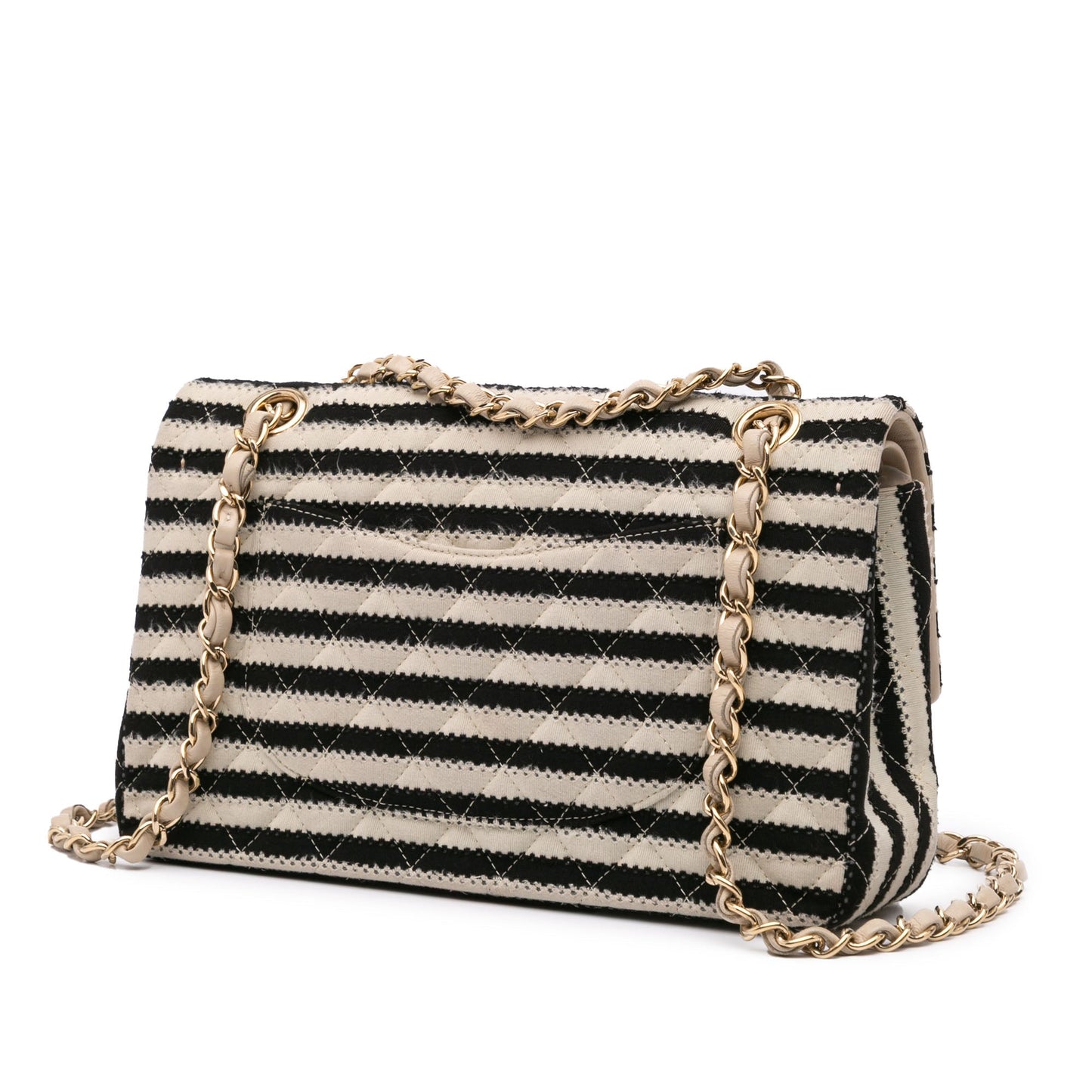 Chanel Medium Classic Jersey Coco Sailor Double Flap Black