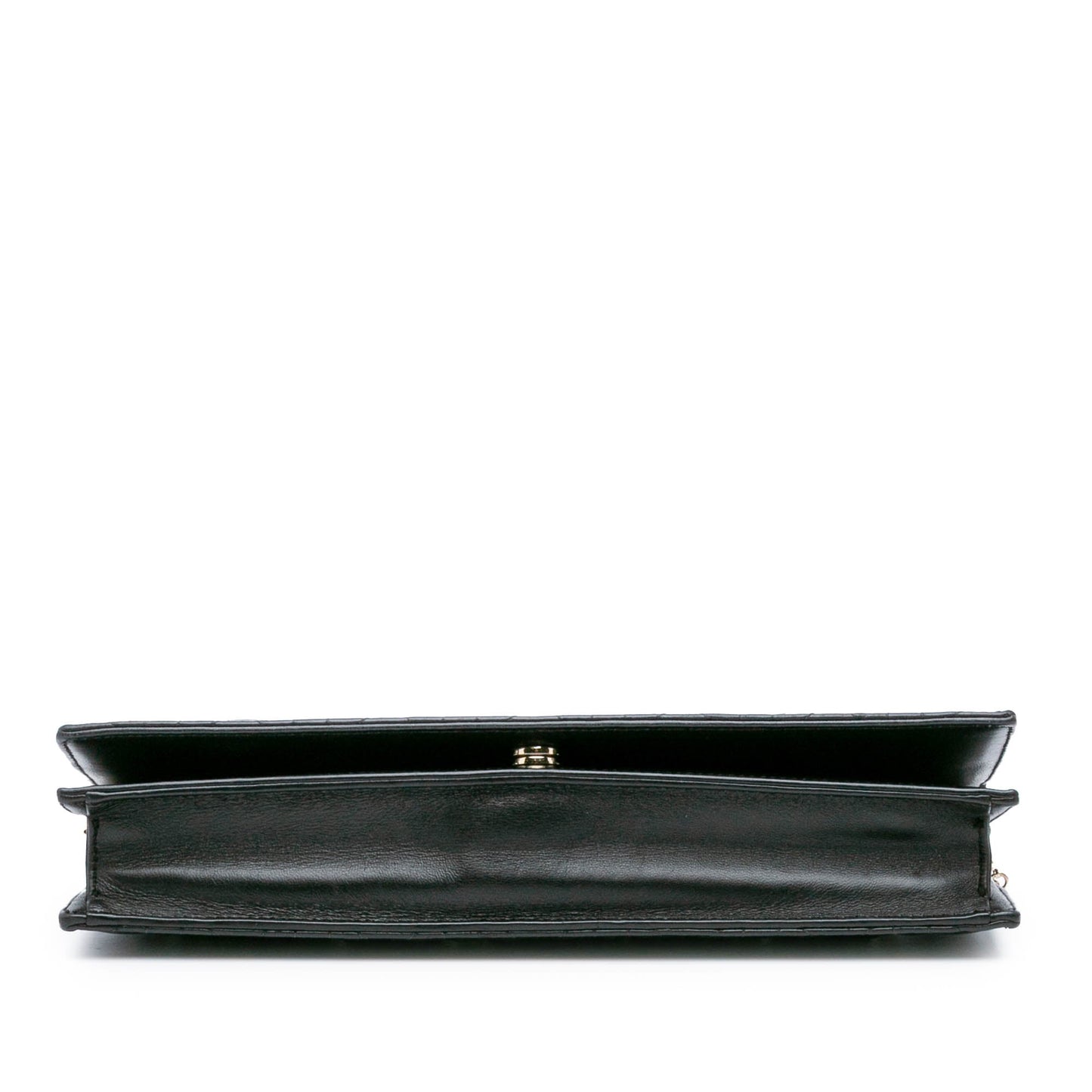 Dior Lambskin Cannage Lady Dior Convertible Clutch Black