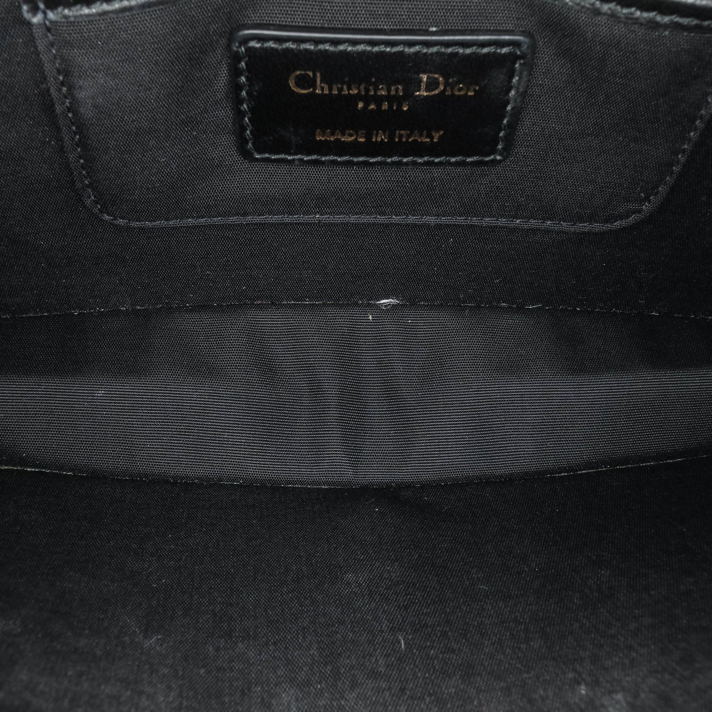 Dior Lambskin Cannage Lady Dior Convertible Clutch Black
