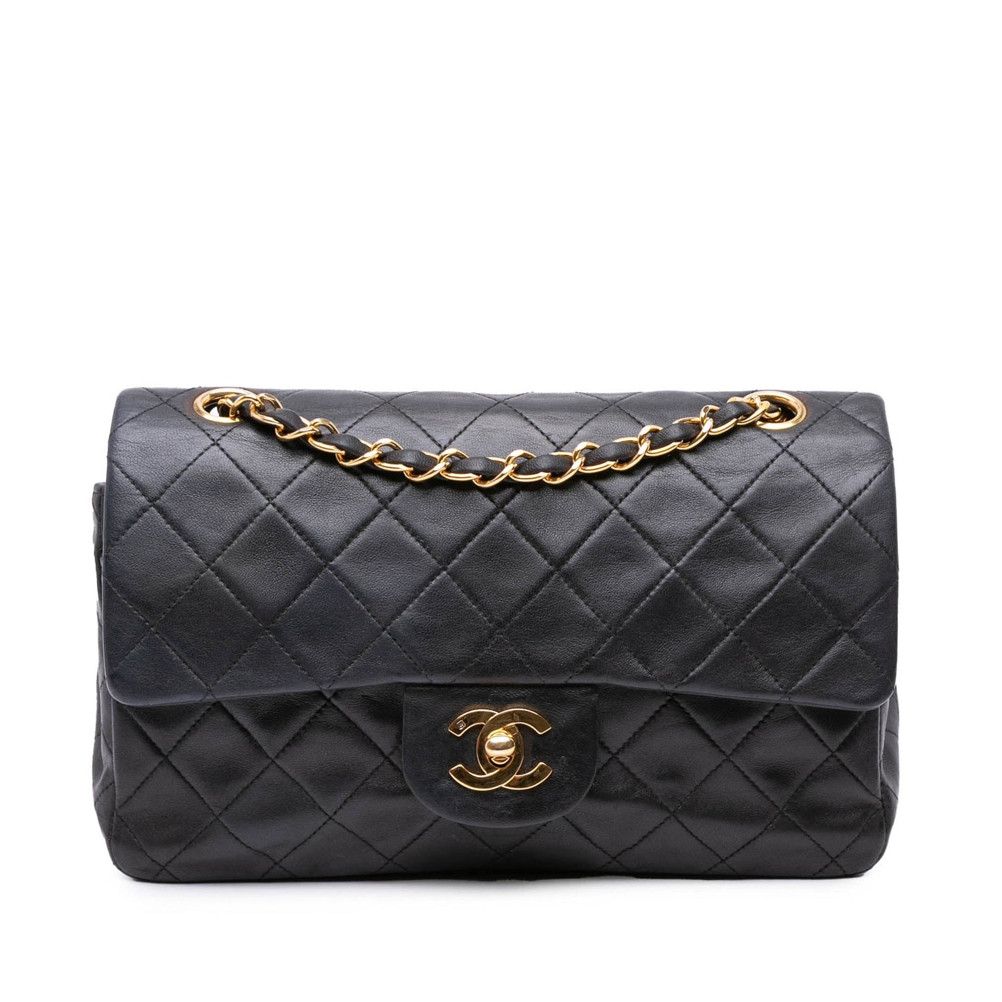 Chanel Small Classic Lambskin Double Flap Black