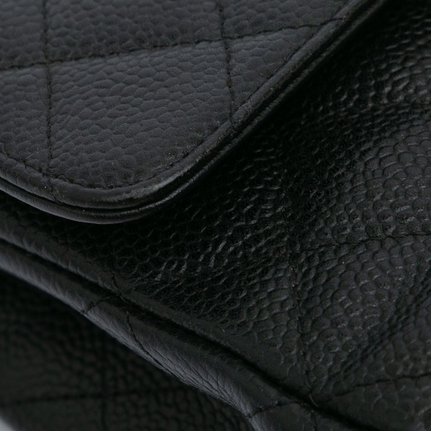 Chanel Medium Classic Caviar Double Flap Black