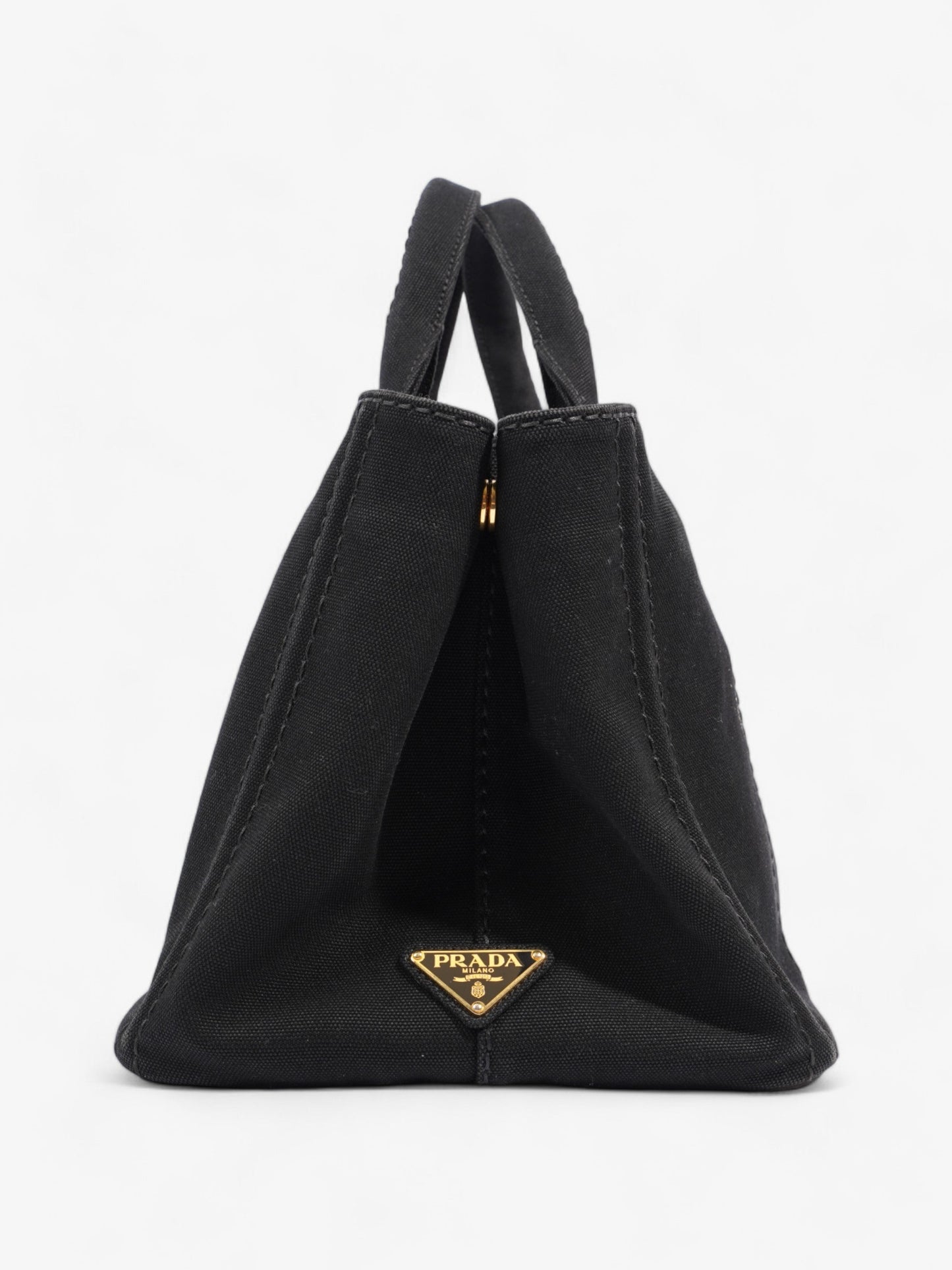 Prada Canapa Logo Black Canvas