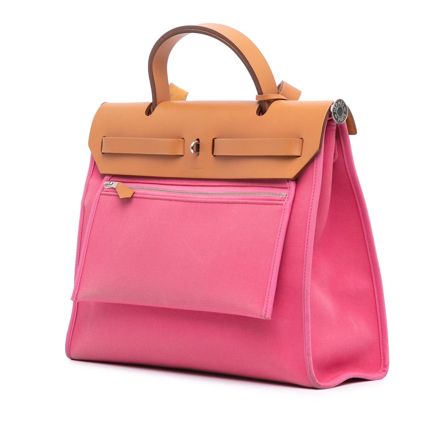 Hermès Toile Herbag Zip 31 Pink
