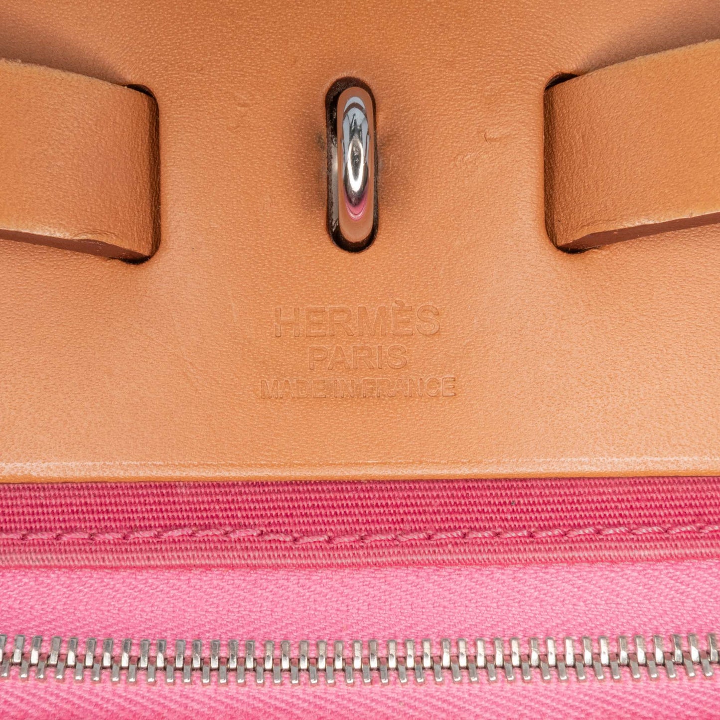 Hermès Toile Herbag Zip 31 Pink