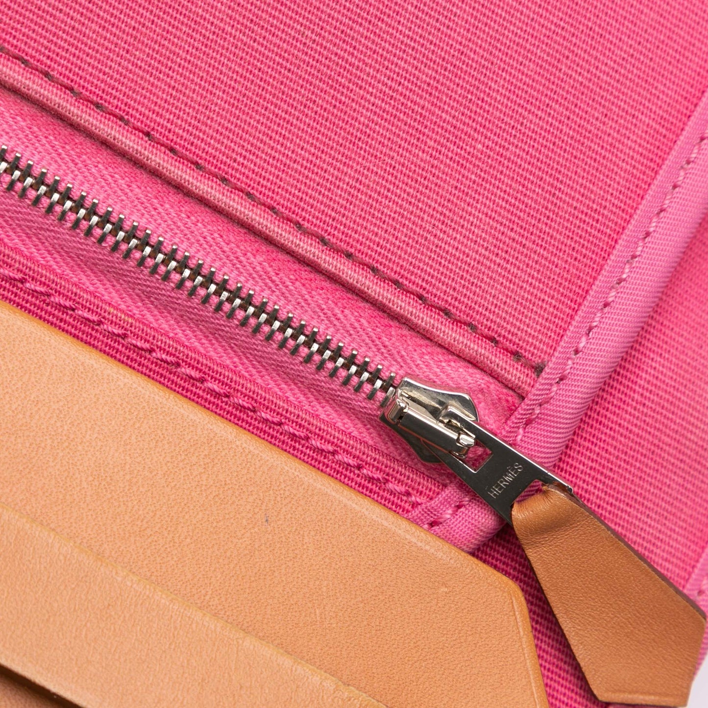 Hermès Toile Herbag Zip 31 Pink