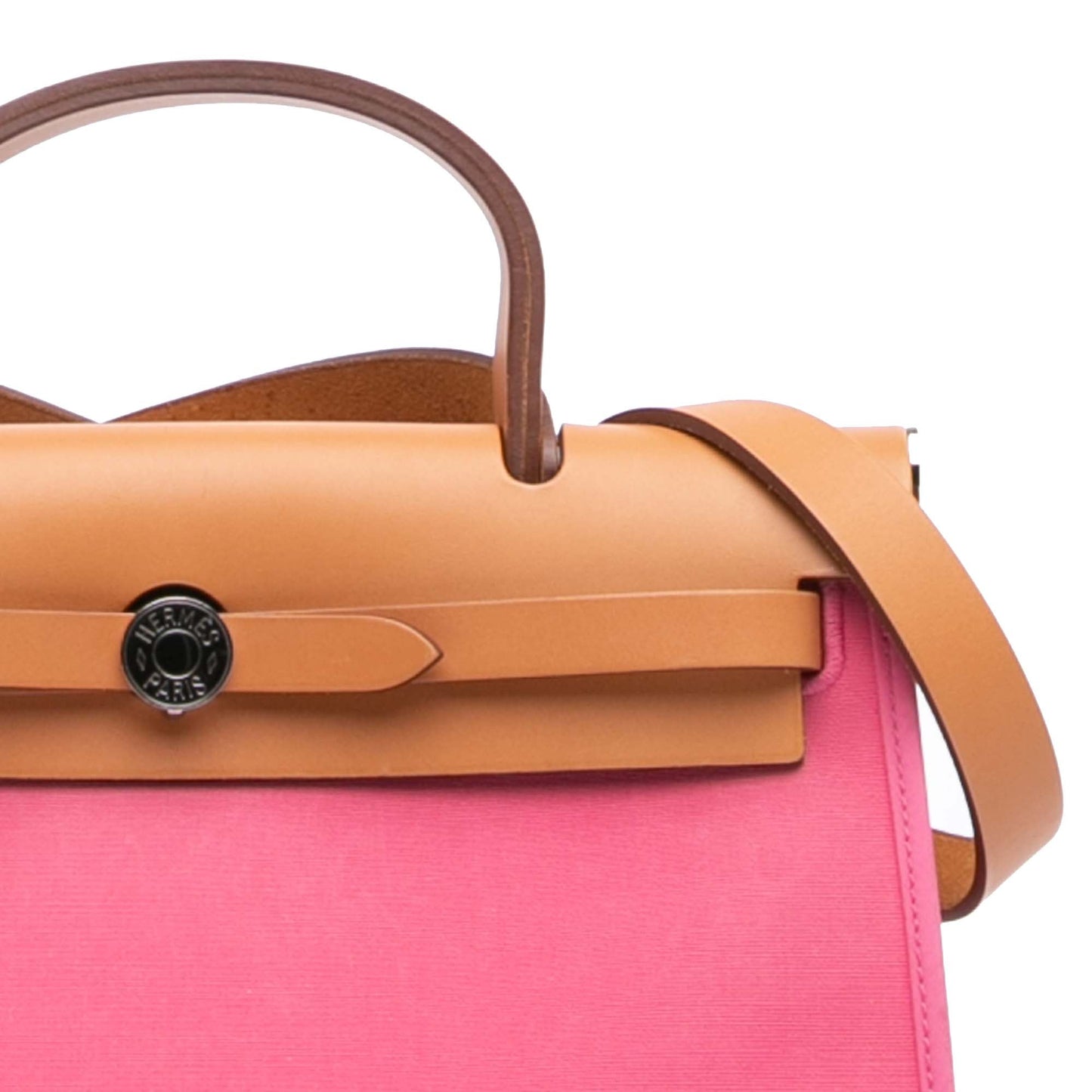 Hermès Toile Herbag Zip 31 Pink