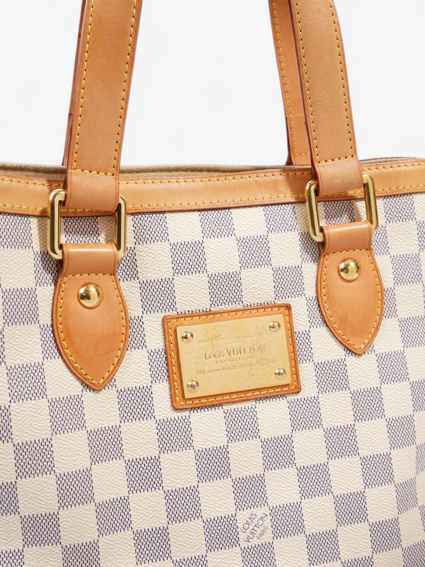 Louis Vuitton Hampstead Damier Azur Coated Canvas PM