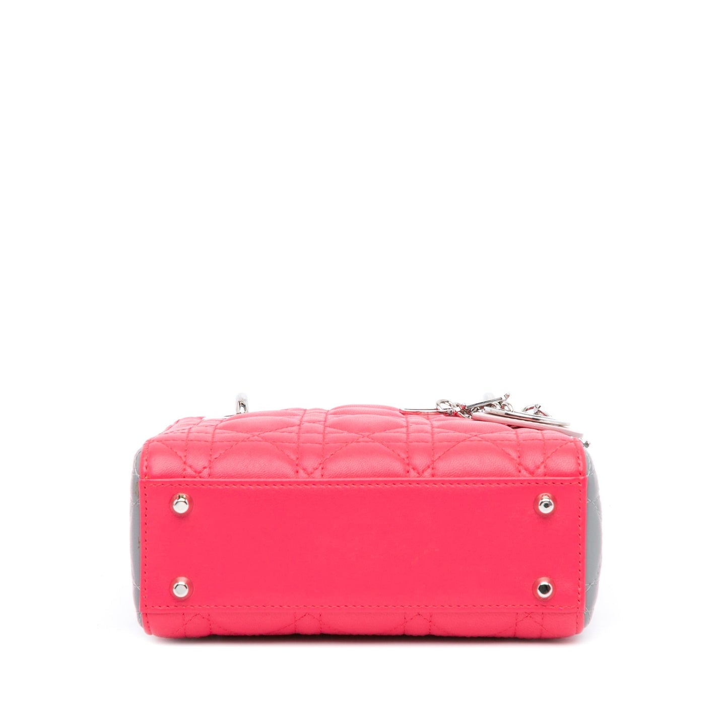 Dior Mini Tricolor Lambskin Cannage Lady Dior Pink