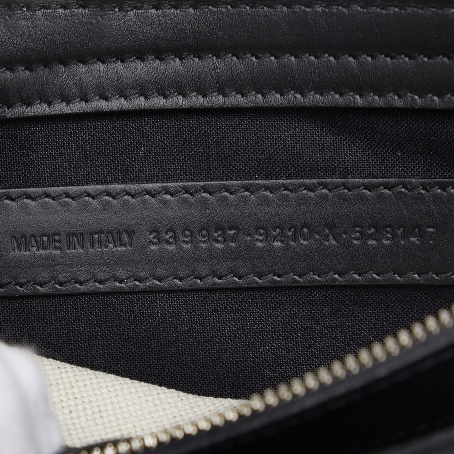 Balenciaga All Over Logo Navy Pochette S White