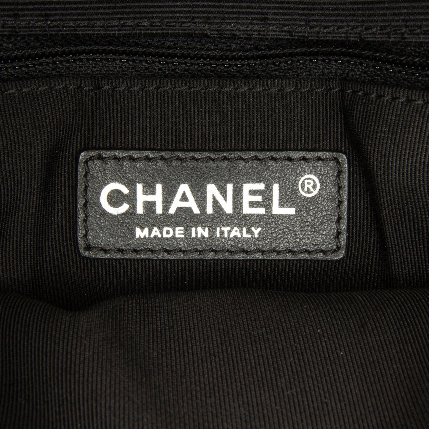 Chanel CC Grossgrain trim Lambskin Flap Shoulder Bag Red
