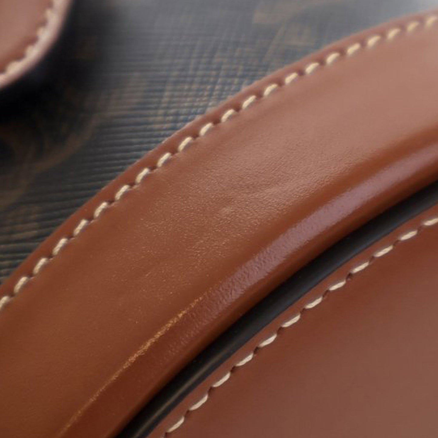Celine Medium Triomphe Coated Canvas Tambour Crossbody Brown