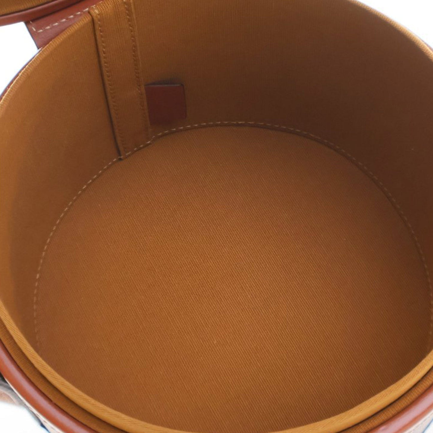 Celine Medium Triomphe Coated Canvas Tambour Crossbody Brown