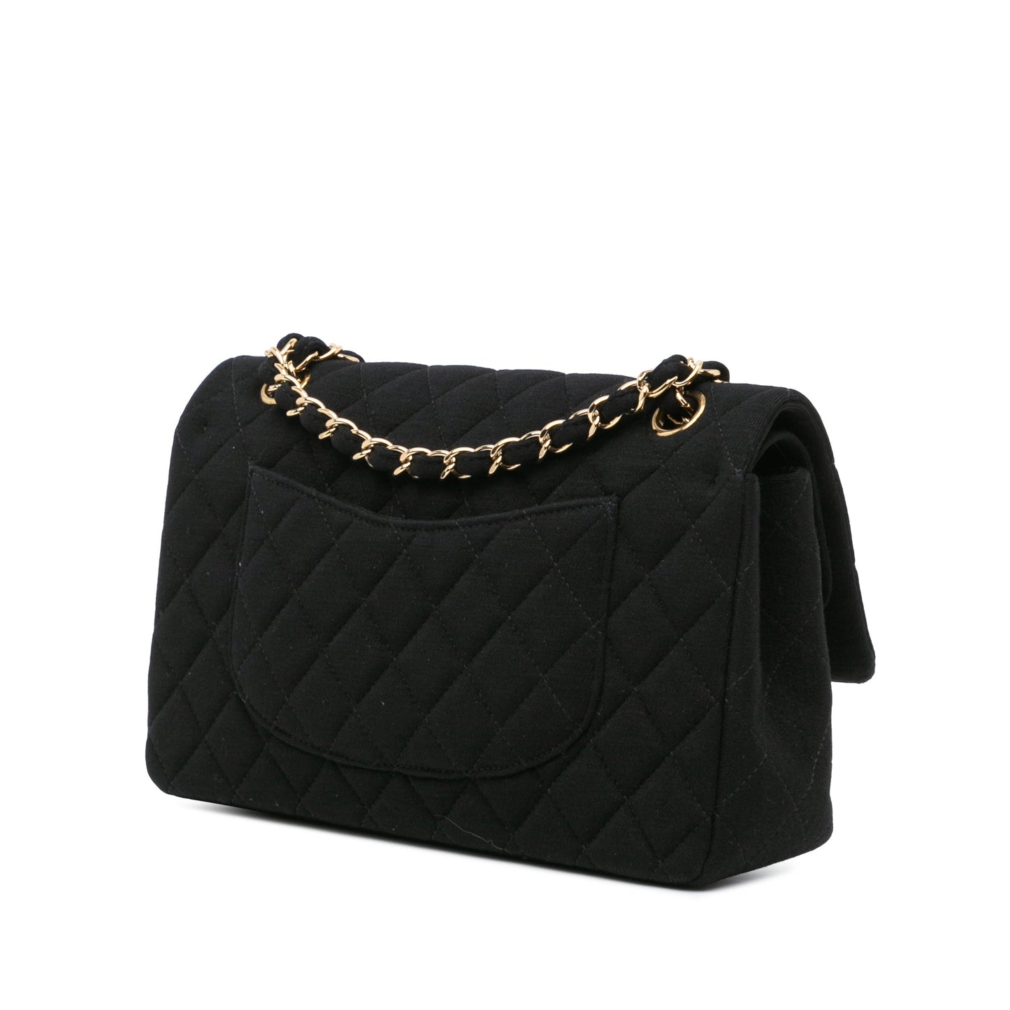 Chanel Medium Classic Jersey Double Flap Black