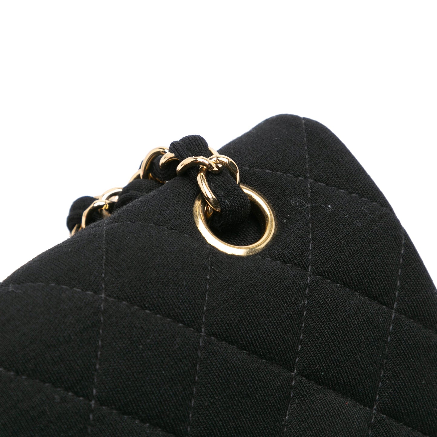 Chanel Medium Classic Jersey Double Flap Black