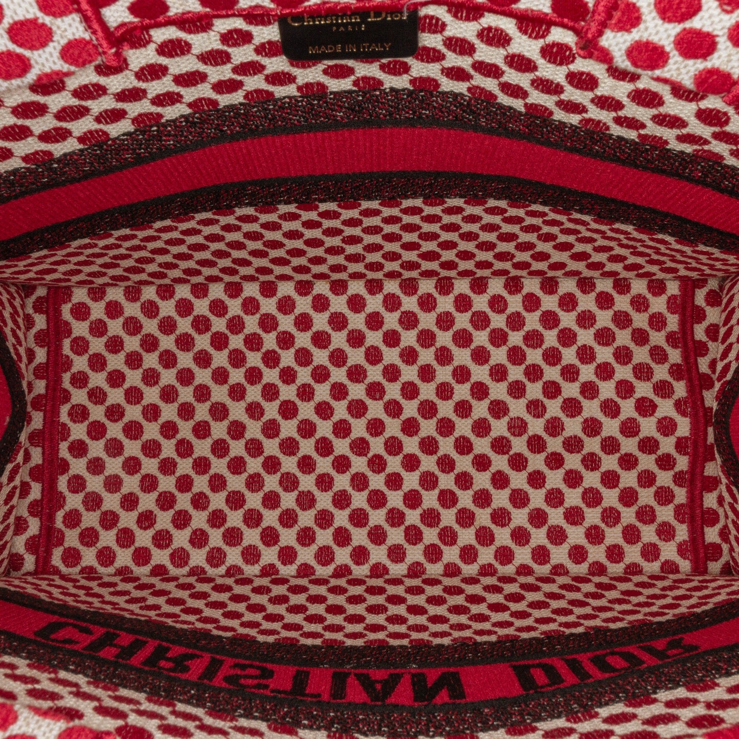 Dior Medium Dioramour Book Tote Red