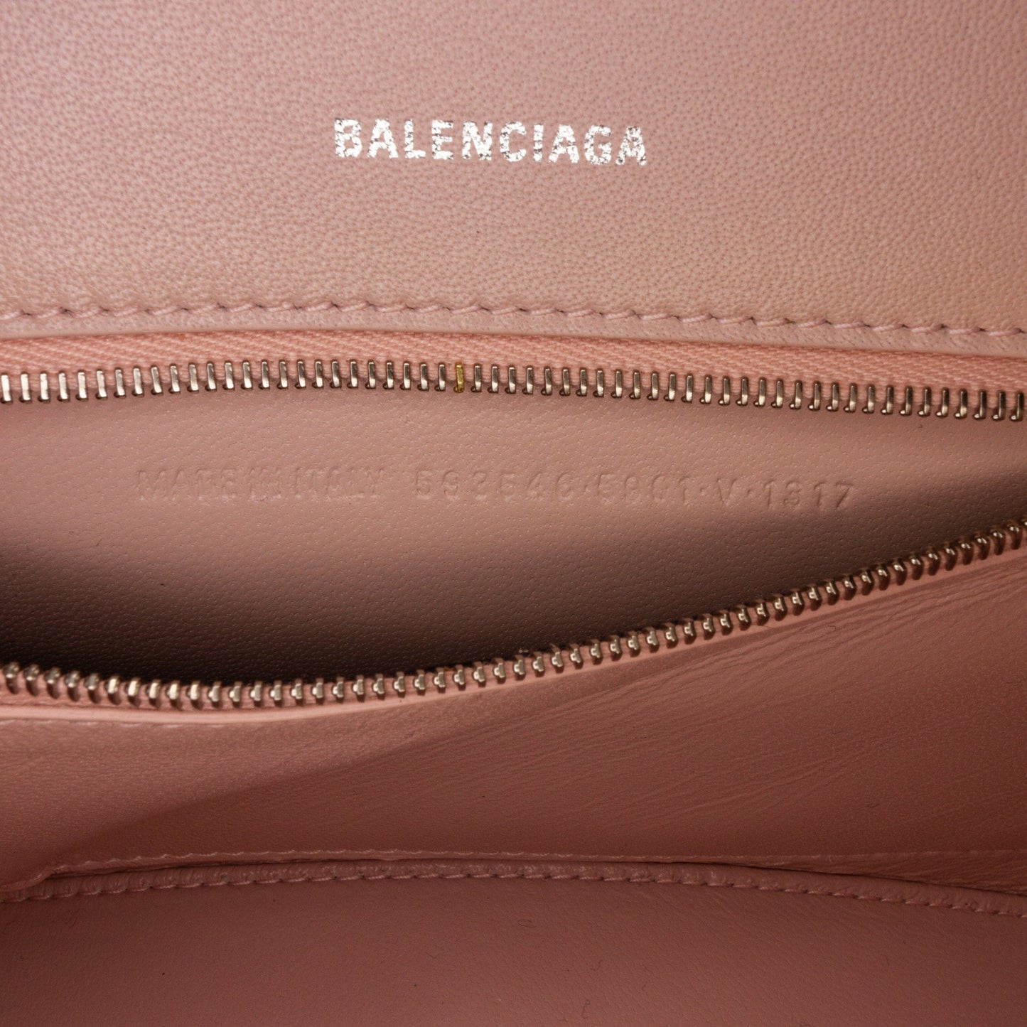 Balenciaga Hourglass S Satchel Pink