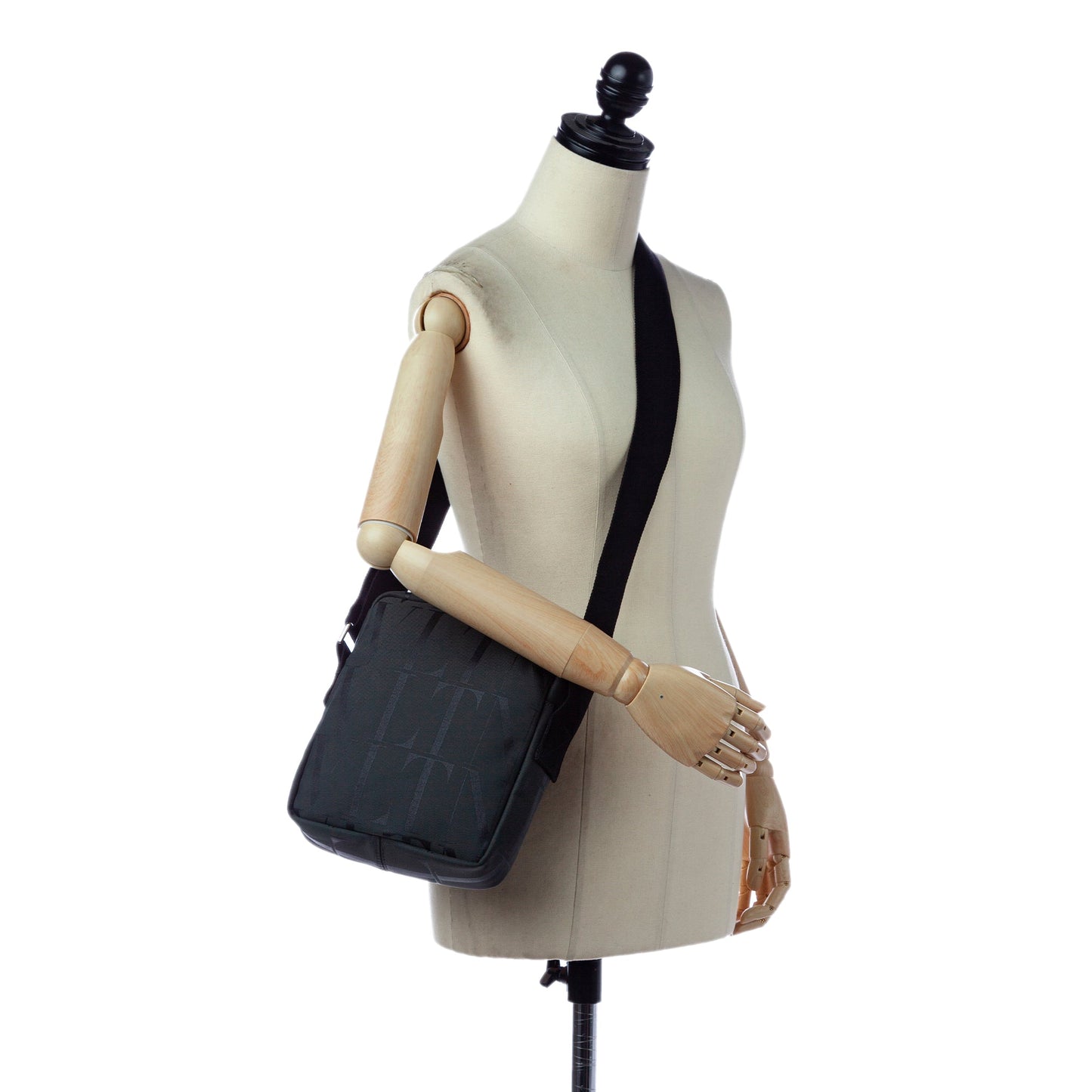 Valentino VLTN Times Crossbody Bag Gray