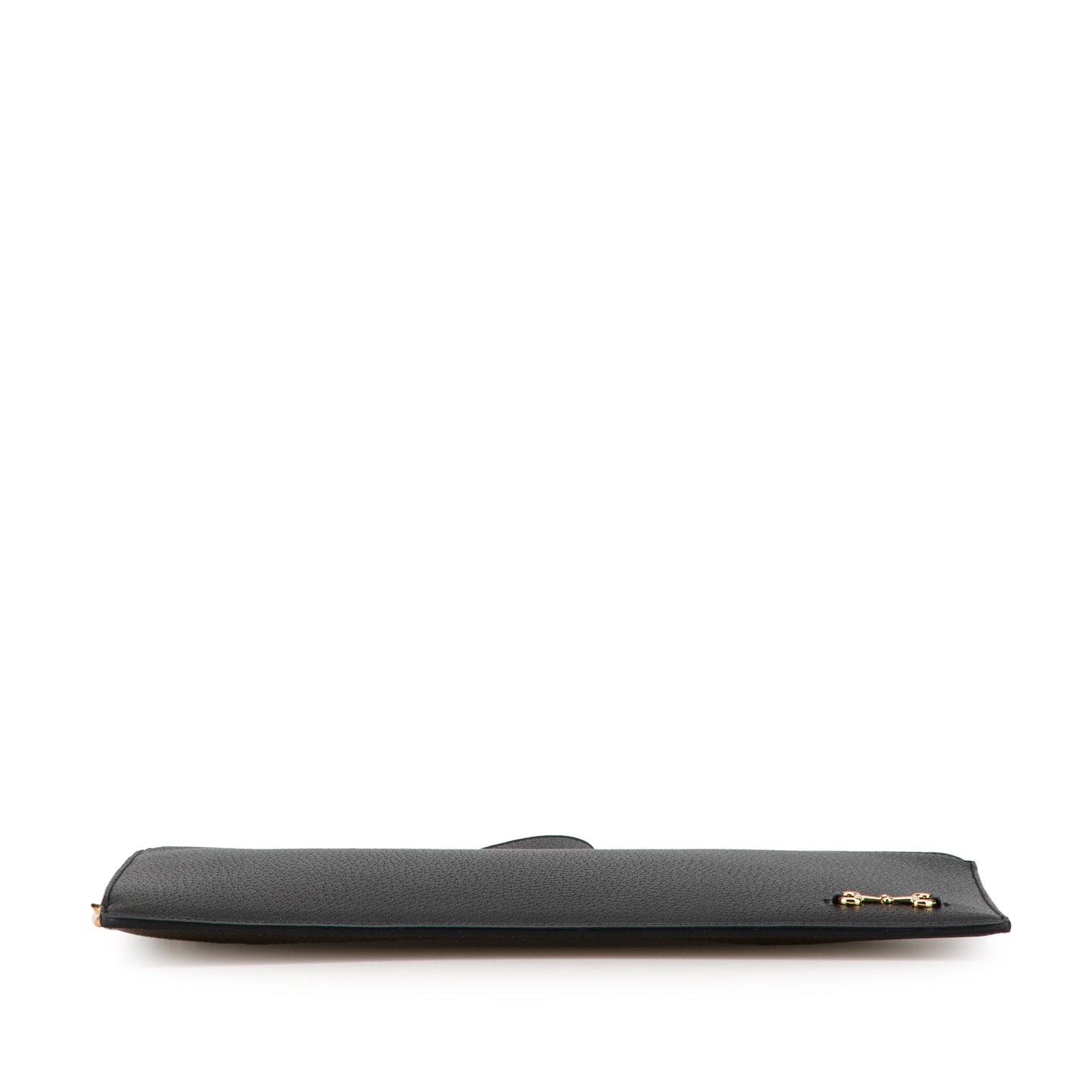 Gucci Leather Horsebit 1955 Zip Clutch Black