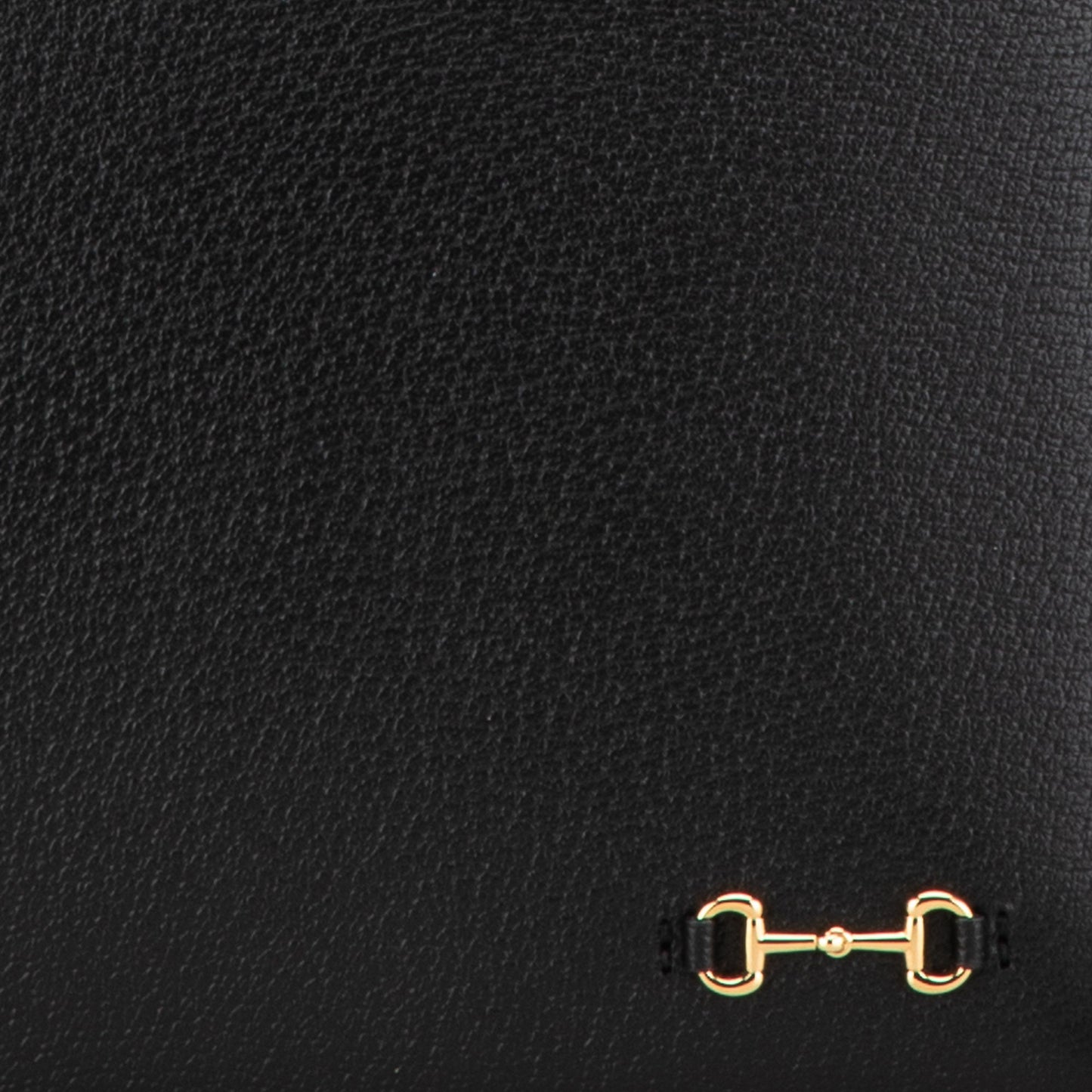 Gucci Leather Horsebit 1955 Zip Clutch Black