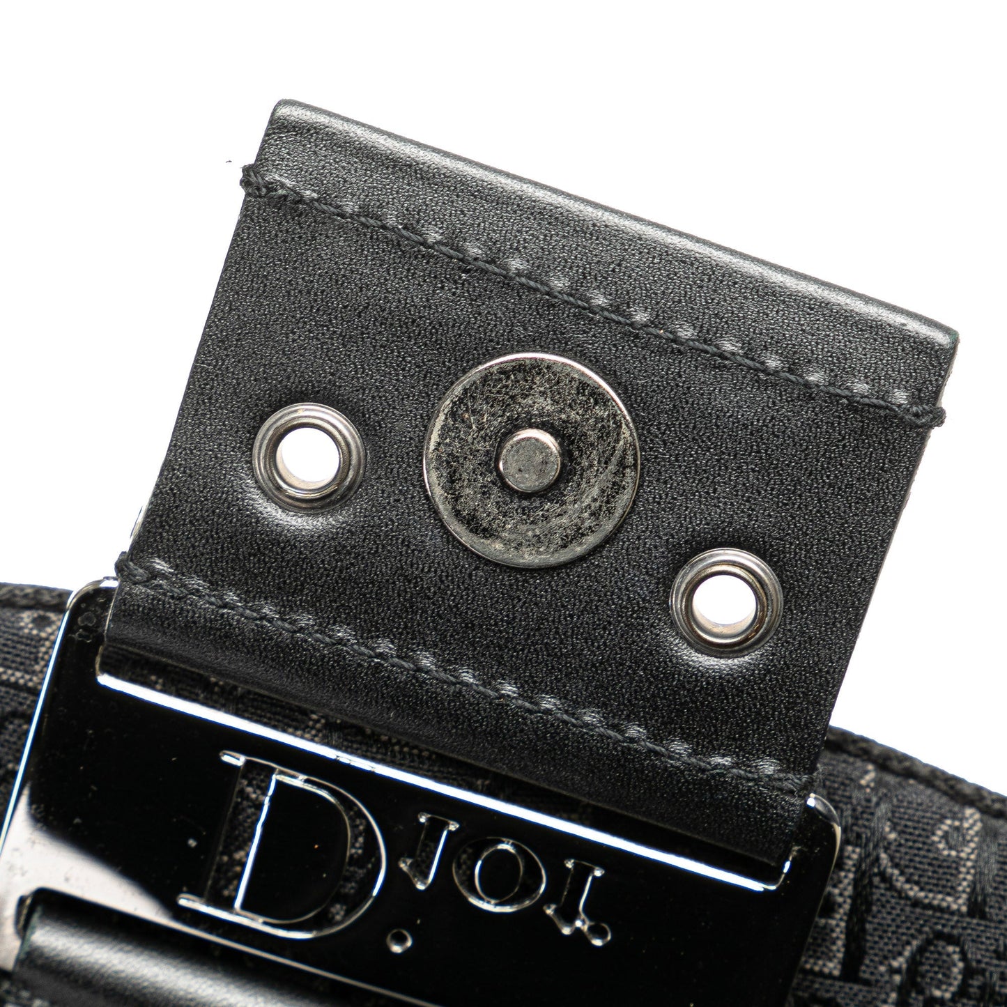 Dior Diorissimo Trotter Canvas Street Chic Hobo Black
