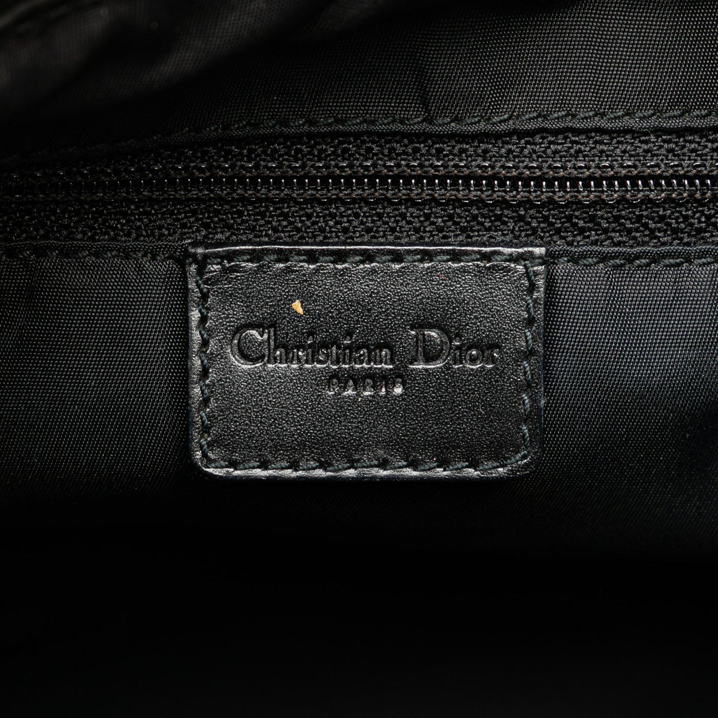 Dior Diorissimo Trotter Canvas Street Chic Hobo Black