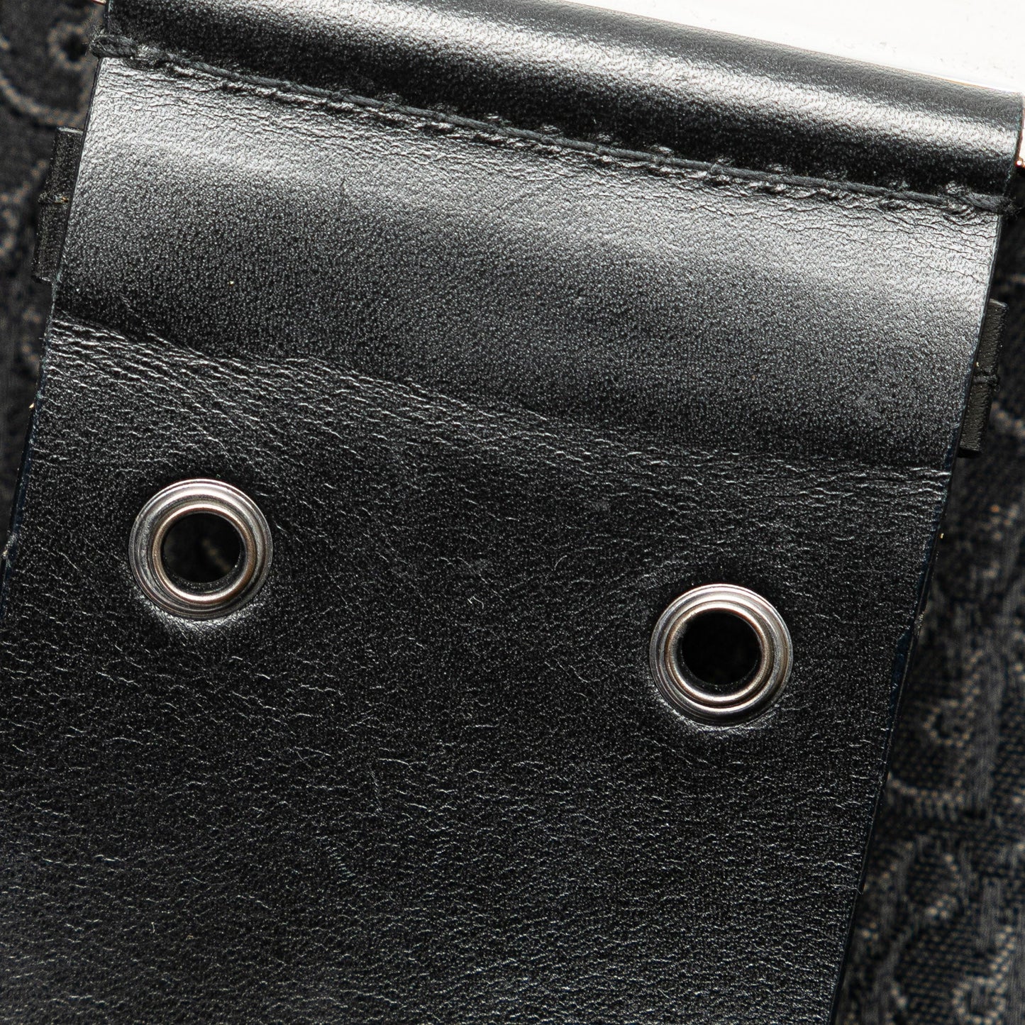 Dior Diorissimo Trotter Canvas Street Chic Hobo Black