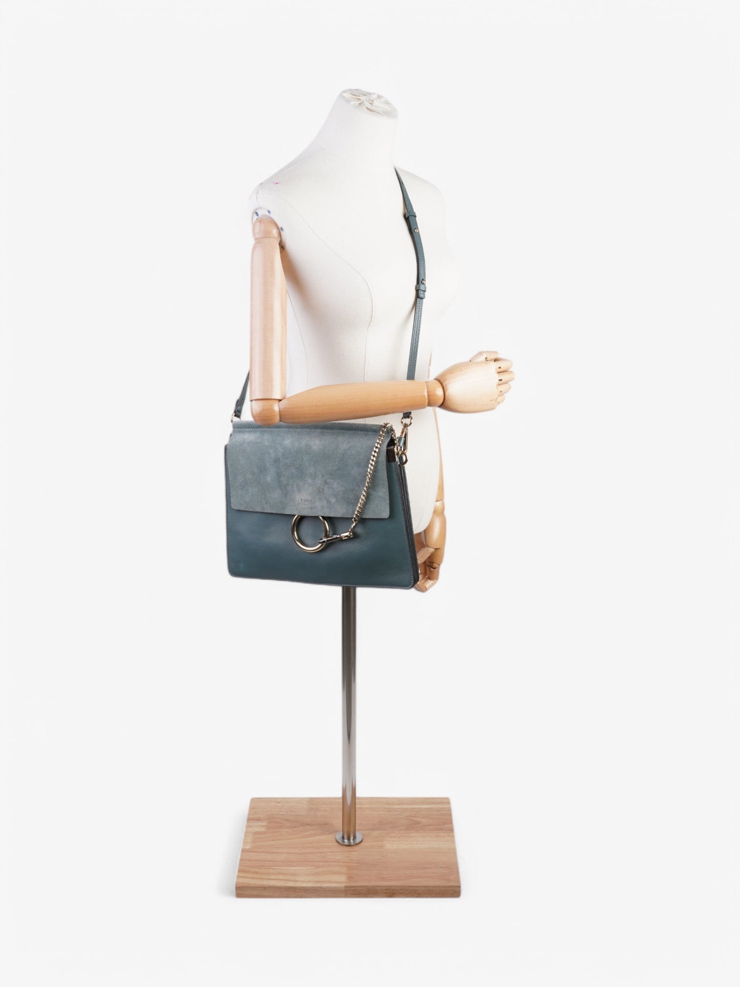 Chloe Faye Cloudy Blue Calfskin Leather Medium