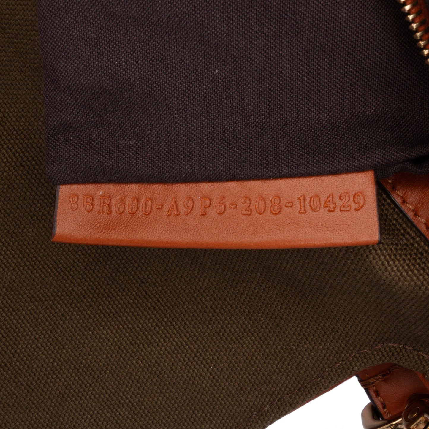 Fendi Zucca Embroidered Canvas Baguette Satchel Brown
