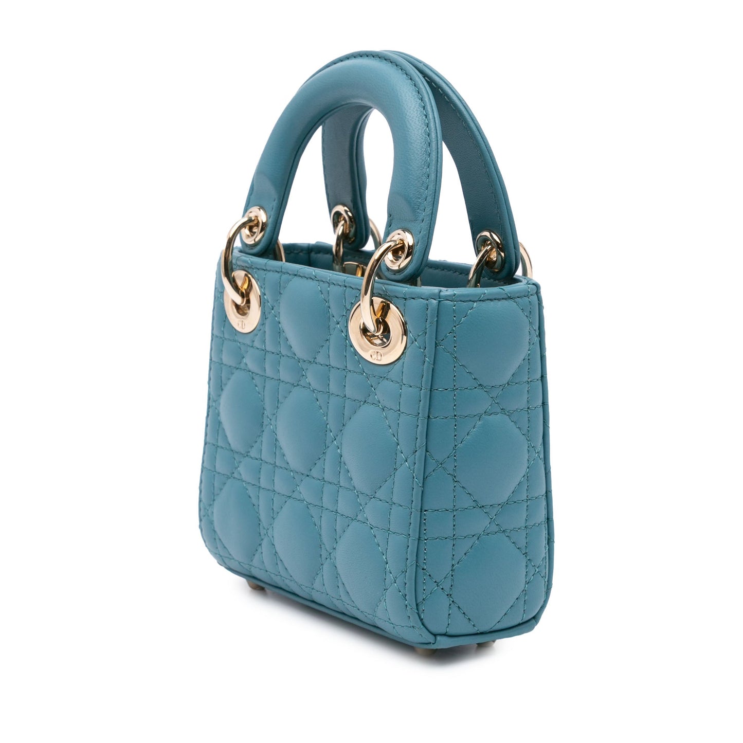 Dior Micro Lambskin Cannage Lady Dior Blue