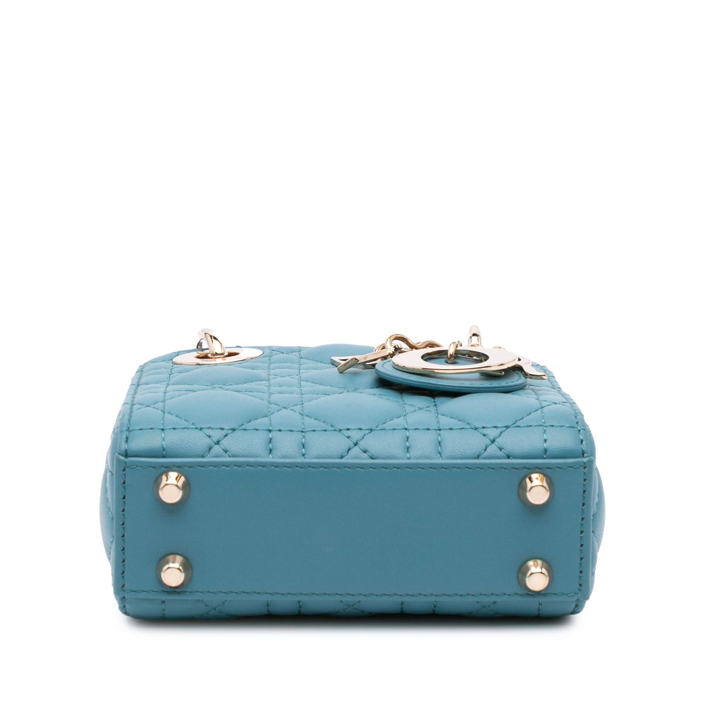Dior Micro Lambskin Cannage Lady Dior Blue