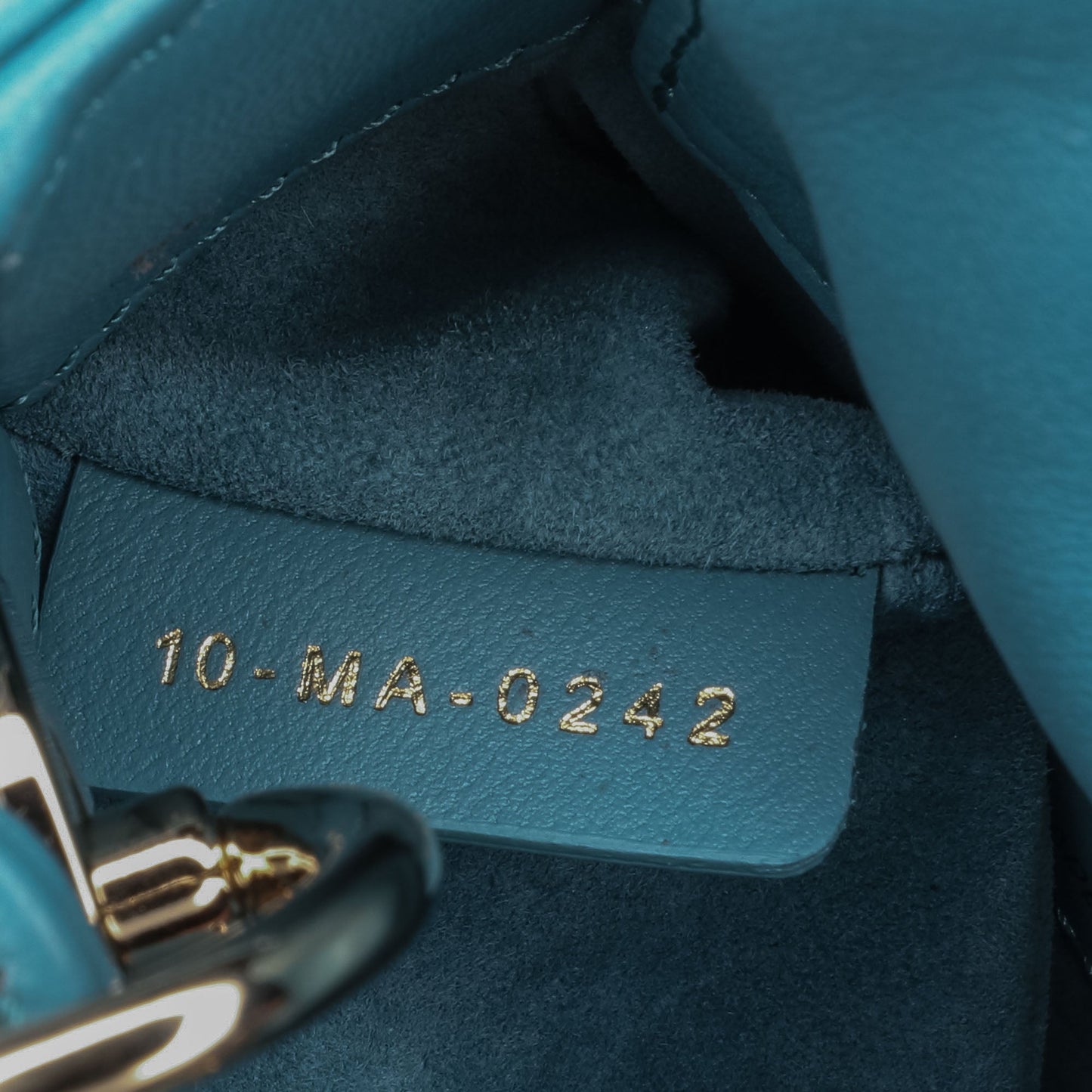 Dior Micro Lambskin Cannage Lady Dior Blue