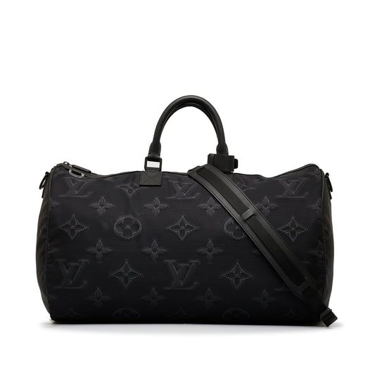 Louis Vuitton Monogram 3D 2054 Reversible Keepall Bandouliere 50 Black