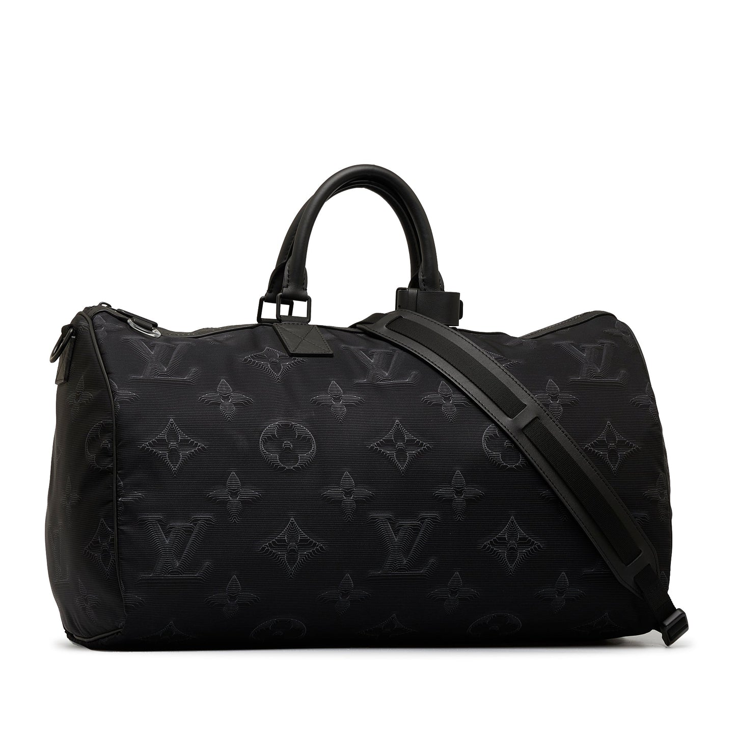 Louis Vuitton Monogram 3D 2054 Reversible Keepall Bandouliere 50 Black
