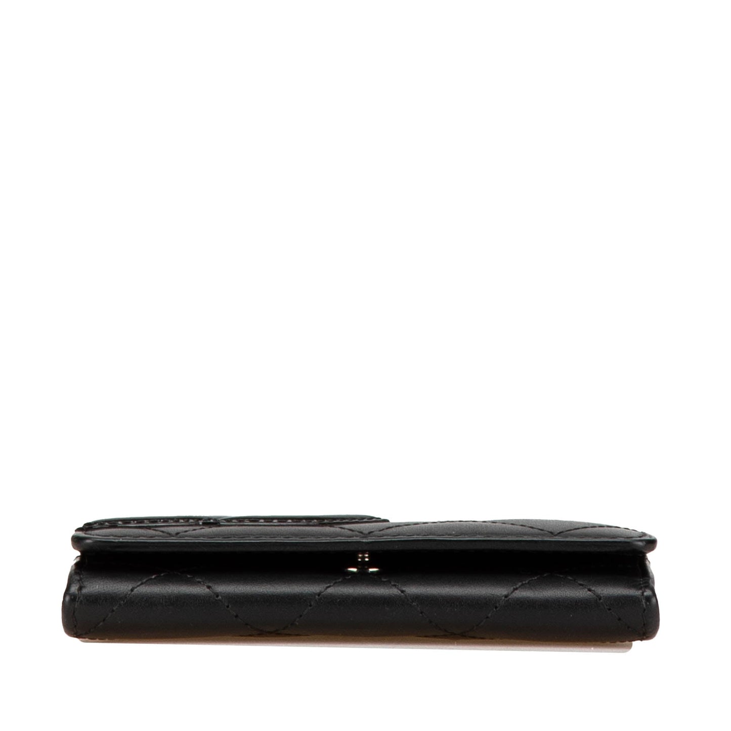 Chanel Lambskin Cambon Ligne Card Holder Black