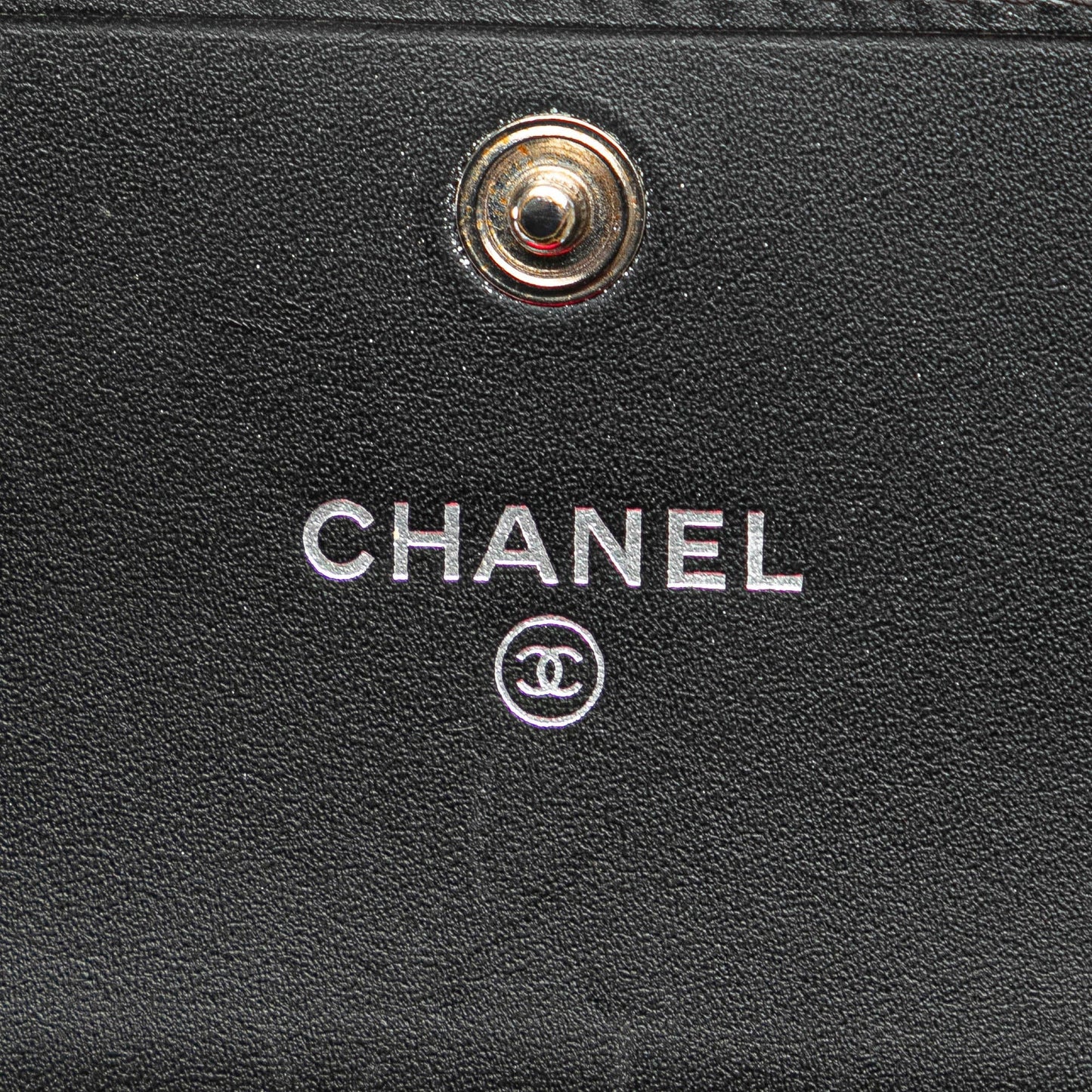 Chanel Lambskin Cambon Ligne Card Holder Black