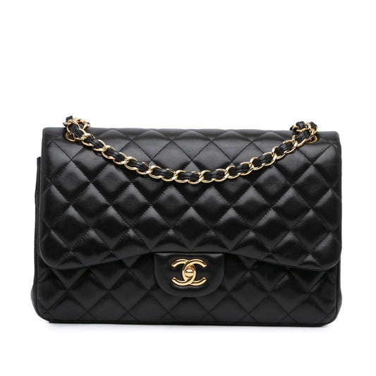 Chanel Jumbo Classic Lambskin Double Flap Black