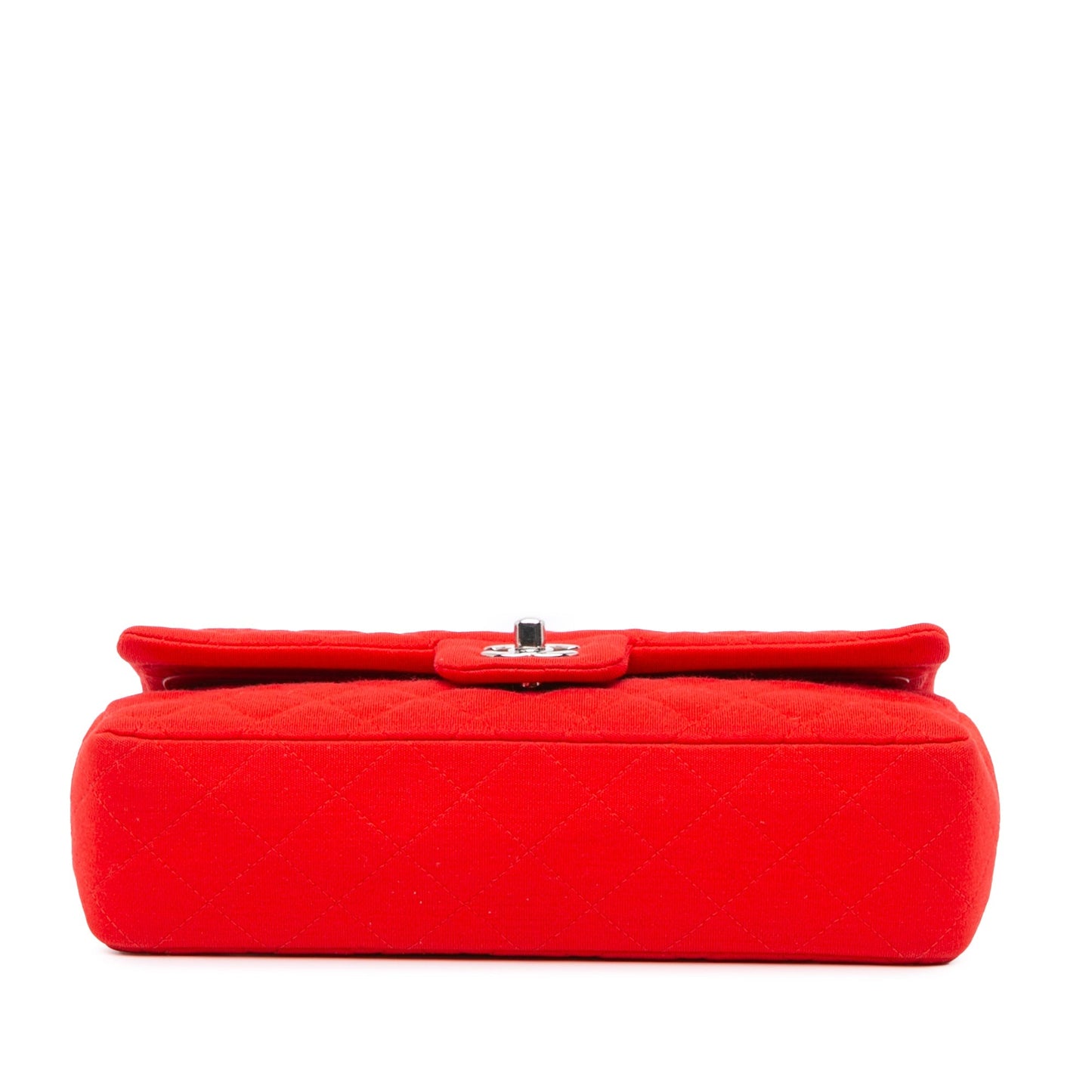 Chanel Medium Classic Jersey Double Flap Red